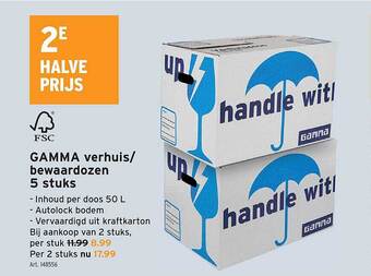 Gamma verhuis bewaardozen 5 stuks