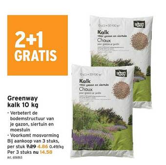 GAMMA Greenway kalk 10 kg aanbieding