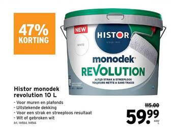 GAMMA Histor monodek revolution 10 l aanbieding