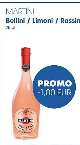 Prik en Tik Martini bellini limoni rossin aanbieding