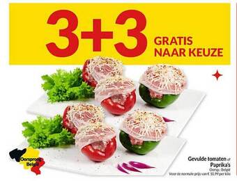 Intermarché Gevulde tomaten of paprika's aanbieding