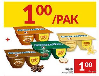 Intermarché Danette pudding aanbieding
