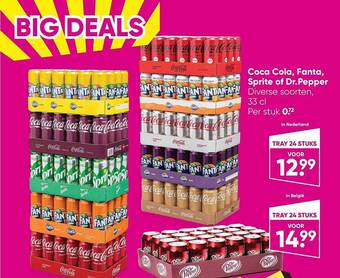 Big Bazar Coca cola fanta sprite of dr pepper aanbieding