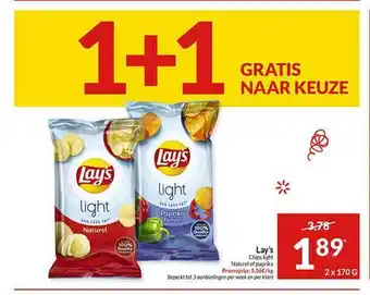 Intermarché Lay's chips light aanbieding