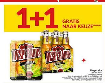 Desperados bier met tequila