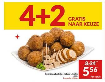 Intermarché Gebraden balletjes natuur of luiks aanbieding