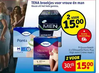 Tena broekjes voor vrouw én man