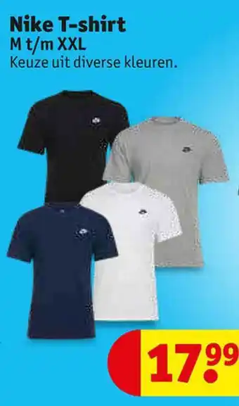Kruidvat Nike t-shirt aanbieding