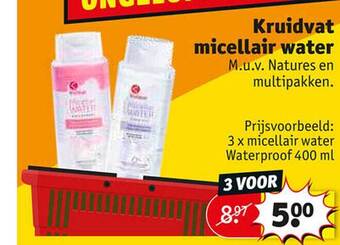 Kruidvat Kruidvat micellair water aanbieding