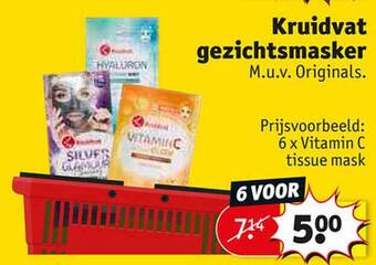 Kruidvat Kruidvat gezichtsmasker aanbieding