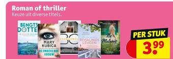 Kruidvat Roman of thriller aanbieding