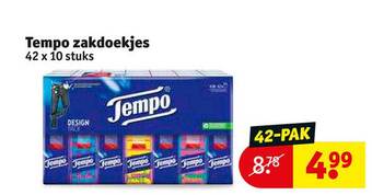 Kruidvat Tempo zakdoekjes aanbieding