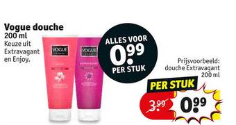 Kruidvat Vogue douche aanbieding