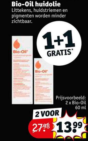 Kruidvat Bio-oil huidolie aanbieding