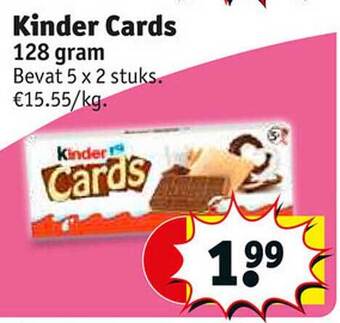Kruidvat Kinder cards aanbieding