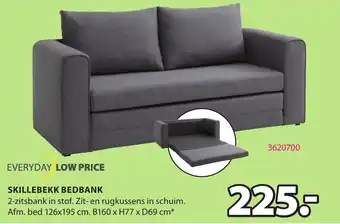 Skillebekk bedbank b160xh77xd69 cm