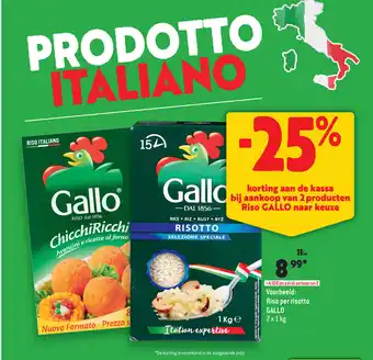 Gallo Riso per risotto 2 x 1 kg