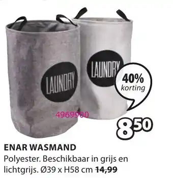 Enar wasmand 39xh58 cm