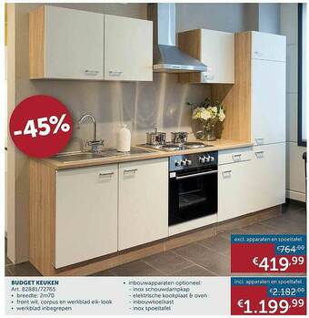 Zelfbouwmarkt Budget Keuken aanbieding
