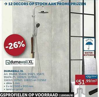 Zelfbouwmarkt Dumawall Xl aanbieding
