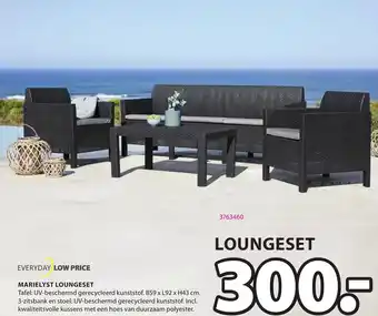 Jysk Marielyst loungeset b59xl92xh43 cm aanbieding