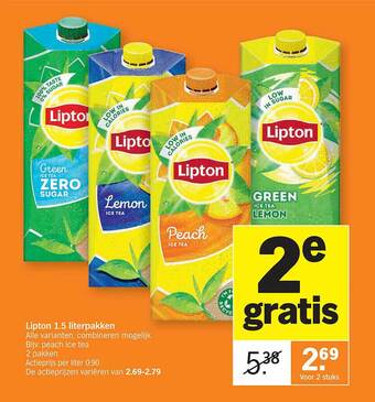 Albert Heijn Lipton aanbieding