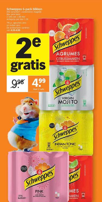 Albert Heijn Schweppes aanbieding