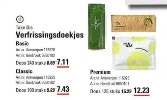 Take Dis Verfrissingsdoekjes