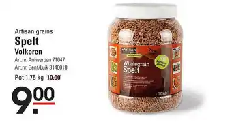 Artisan Grains Spelt Volkoren