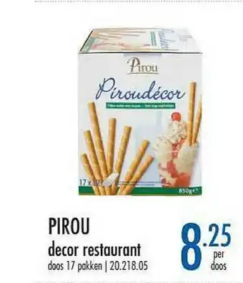 Horeca totaal Pirou Decor Restaurant aanbieding