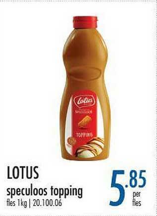 Horeca totaal Lotus Speculoos Topping aanbieding