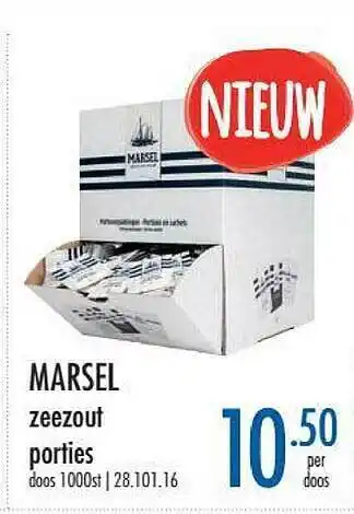 Horeca totaal Marsel Zeezout Porties aanbieding