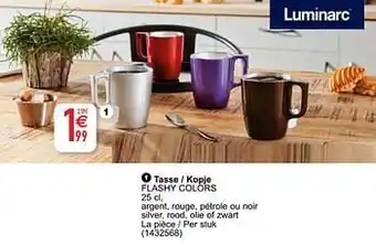 Cora Tasse - kopje flashy colors 25cl aanbieding
