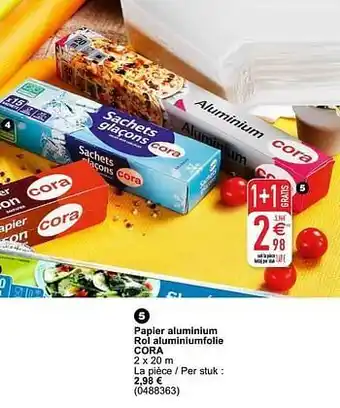 Cora Papier aluminium rol aluminiumfolie cora aanbieding