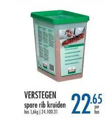 Horeca totaal Verstegen Spare Rib Kruiden aanbieding