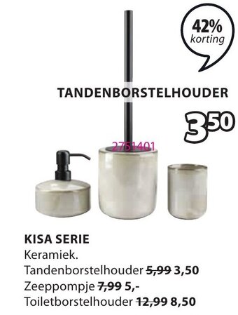 Jysk Kisa serie aanbieding