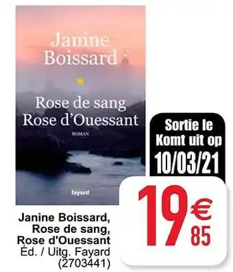 Cora Janine boissard, rose de sang, rose d`ouessant aanbieding