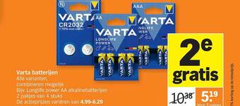 Albert Heijn Varta batterijen aanbieding
