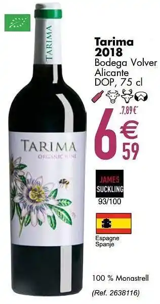 Cora Tarima 2018 bodega volver alicante dop aanbieding