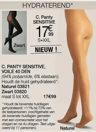 Panty sensitive, voile 40 den