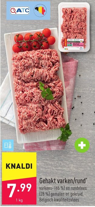 ALDI Gehakt varken/rund aanbieding
