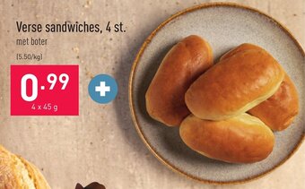 ALDI Verse sandwiches, 4 st. aanbieding