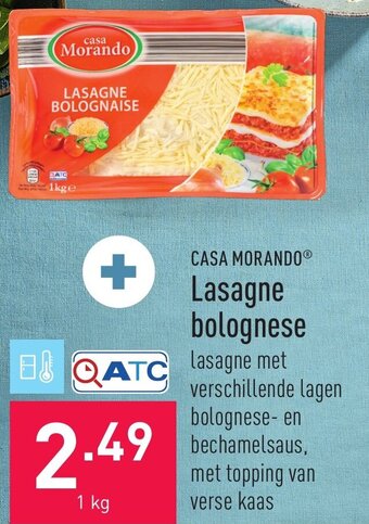 ALDI Lasagne bolognese aanbieding