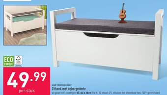 ALDI Zitbank met opbergruimte aanbieding