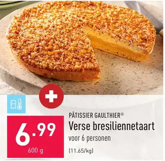 ALDI Verse bresiliennetaart 600g aanbieding