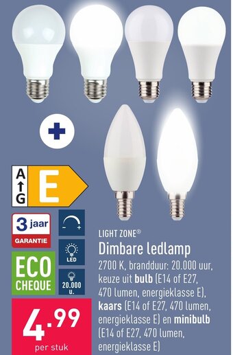 ALDI Dimbare ledlamp aanbieding