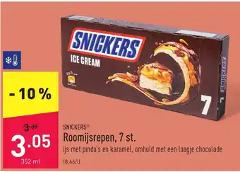 ALDI Roomijsrepen, 7 st. 352ml aanbieding