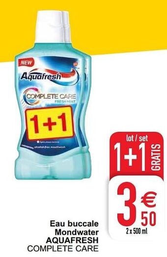 Cora Eau buccale mondwater aquafresh aanbieding