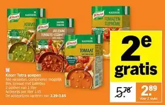 Albert Heijn Knorr tetra soepen aanbieding