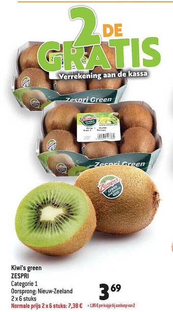 Kiwi's green zespri